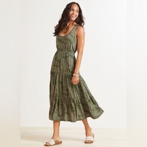 Sundry for Evereve The Malibu Sleeveless Maxi Dress in Camo Print